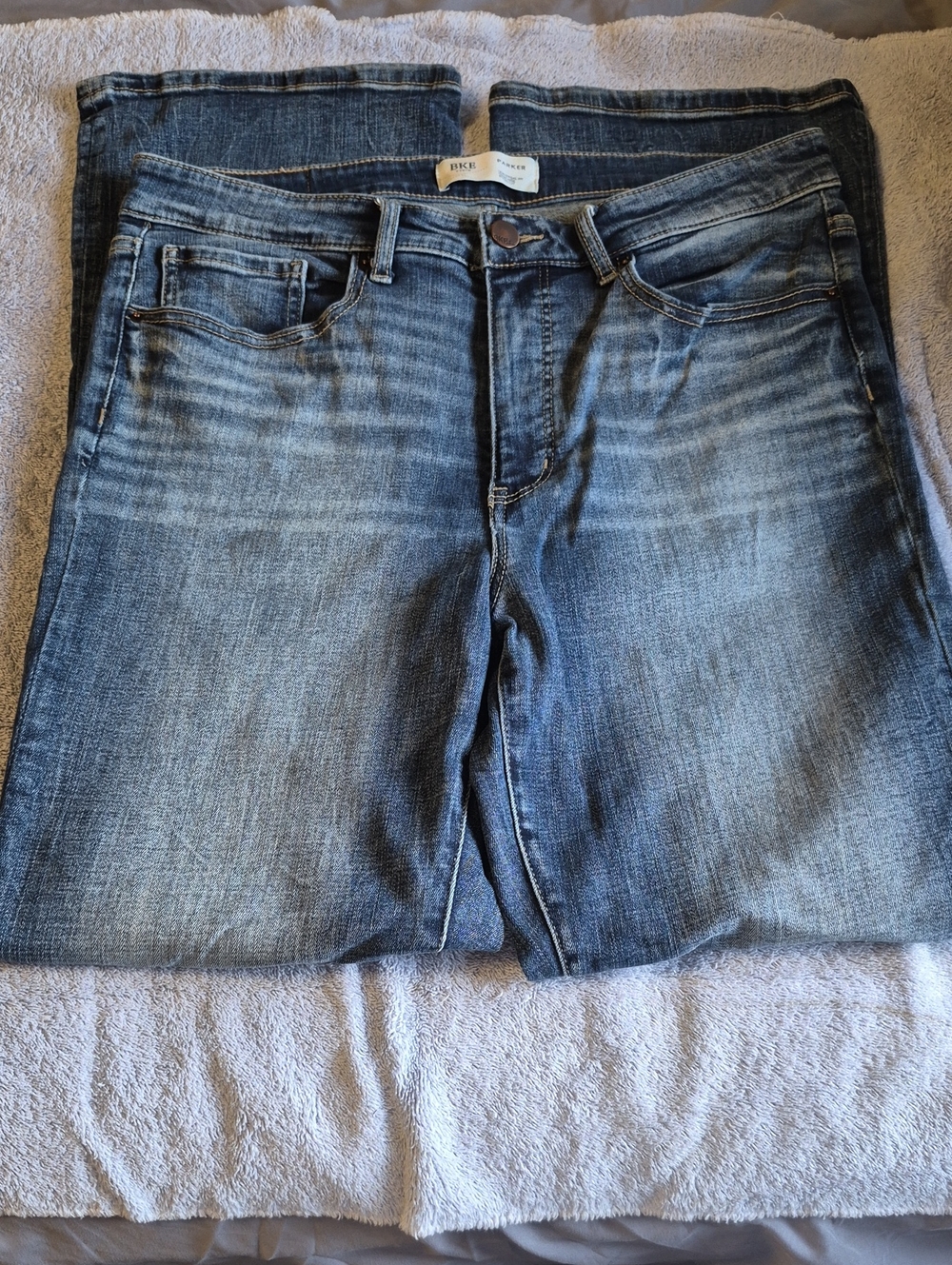 BKE  Faded Blue Straight Jeans